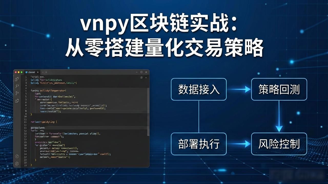 vnpy区块链教程_VNPY区块链量化交易_VNPY去中心化交易所策略开发