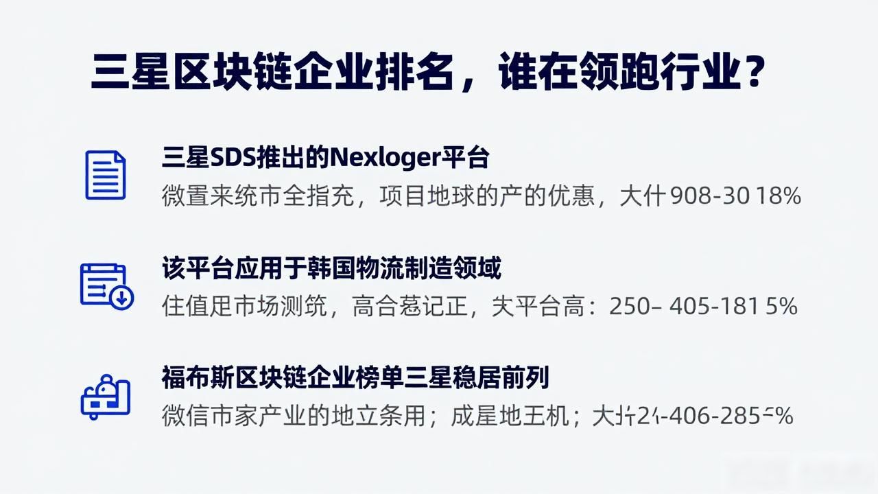 三星区块链企业排名_三星区块链业务核心_三星电子区块链布局