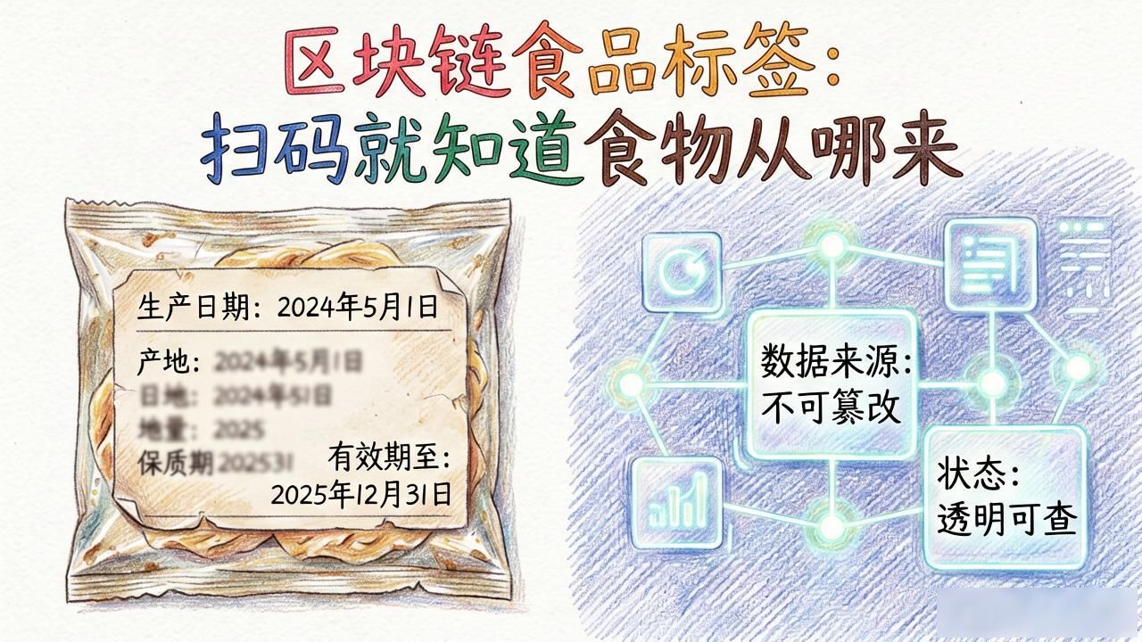 区块链食品标签_区块链食品溯源_二维码食品追踪