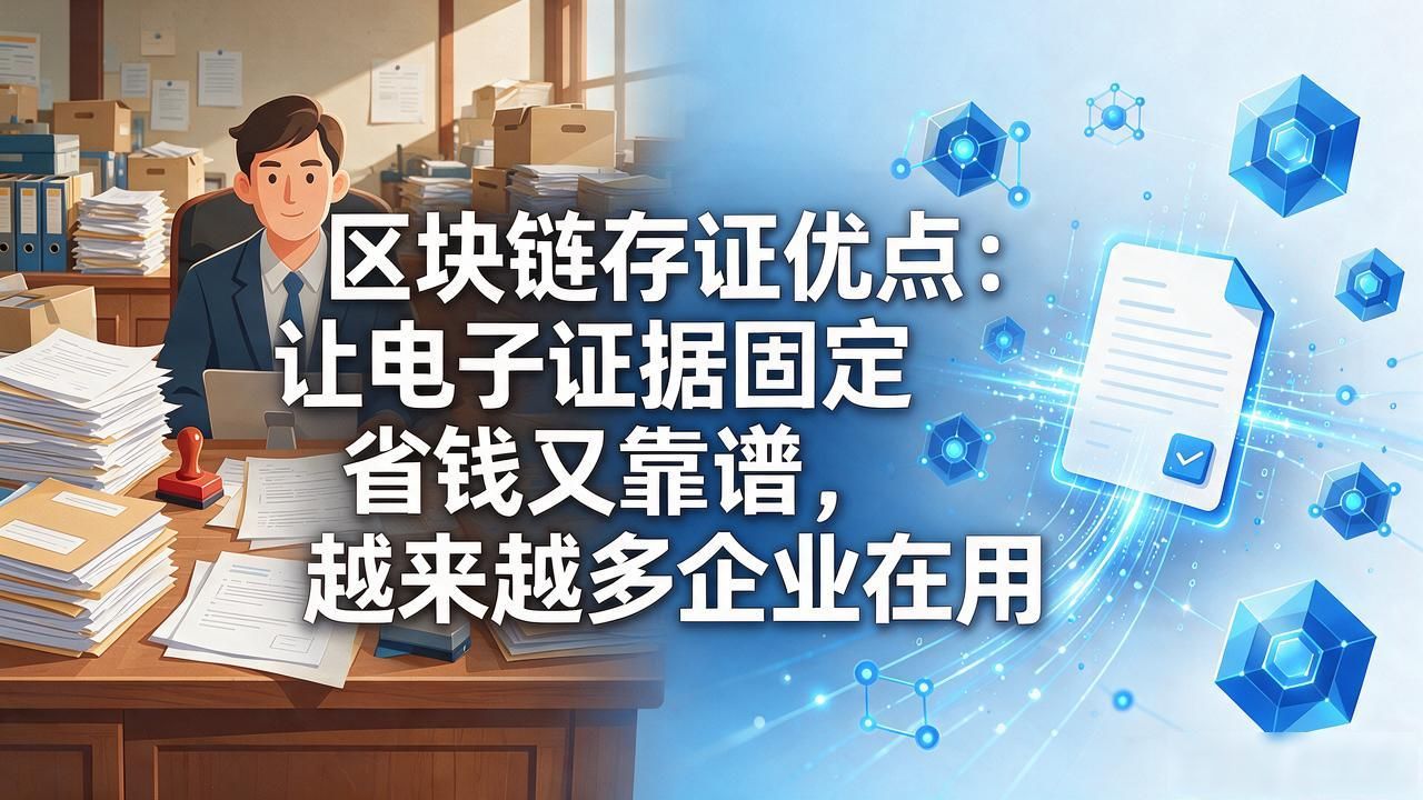 区块链电子合同存证_区块链存证优点_区块链存证成本效率