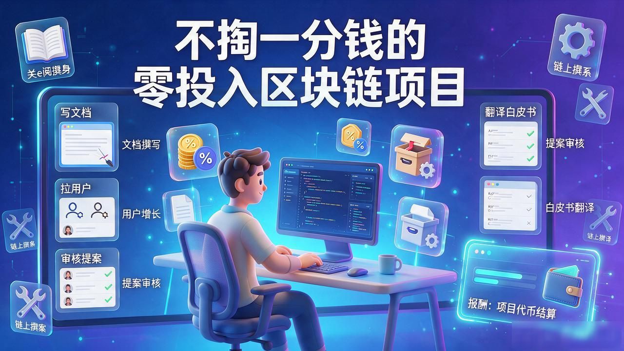 用时间换区块链参与_零投入区块链项目_测试网交互空投